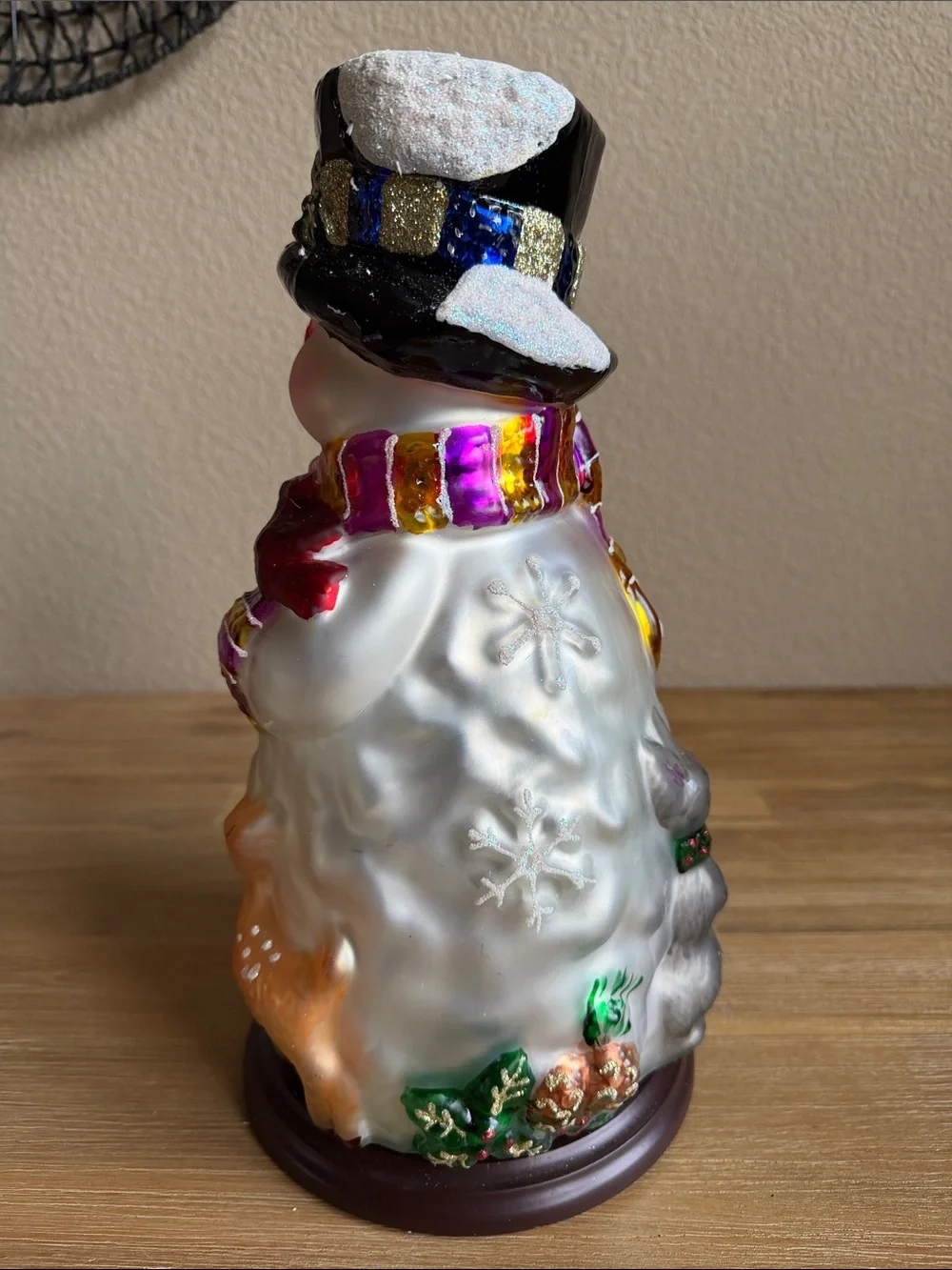 2004 Thomas Pacconi Classic Snowman 14” Christmas Holiday Decor Pre-Owned EUC